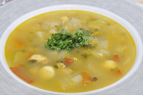 Polévka z mořského koktejlu po Turecku – Snadné Turecko recept, zvládnete za Do 30 minut